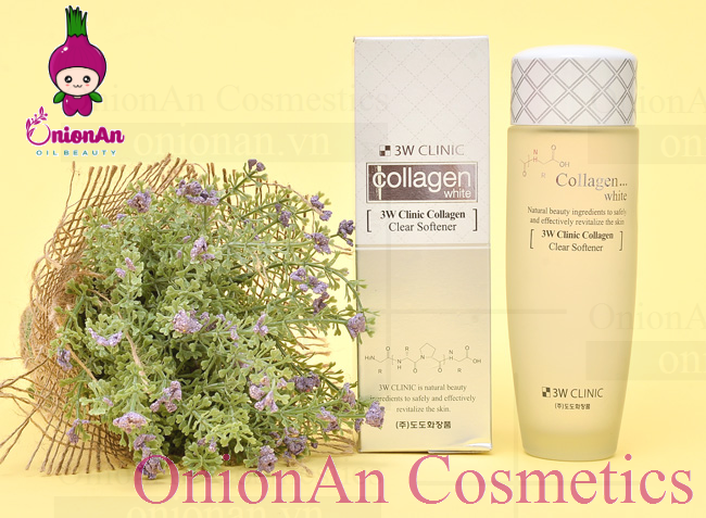 Nước Hoa Hồng 3W Clinic Collagen White Clear Softener